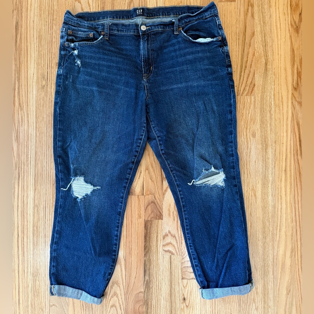 GAP distressed boyfriend jeans